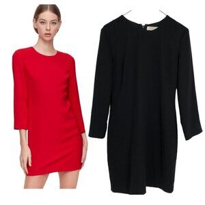 NWT Aritzia Babaton  Black Long-sleeve sheath Noah mini dress size 2